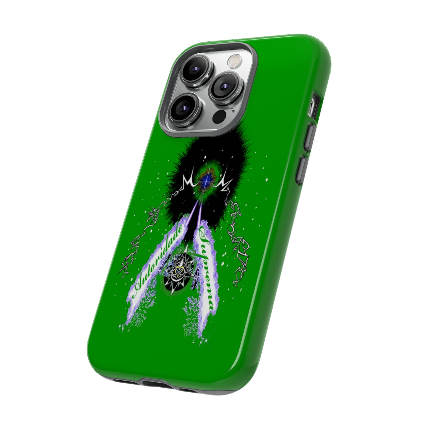 Autoridade Suprema  -Portuguese -Green-Iphone only! Tough Cases