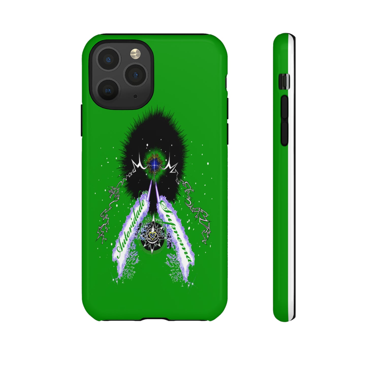 Autoridade Suprema  -Portuguese -Green-Iphone only! Tough Cases