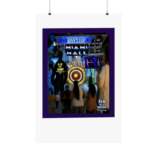 Copy of Miami Alien Mall 2 Matte Vertical Posters