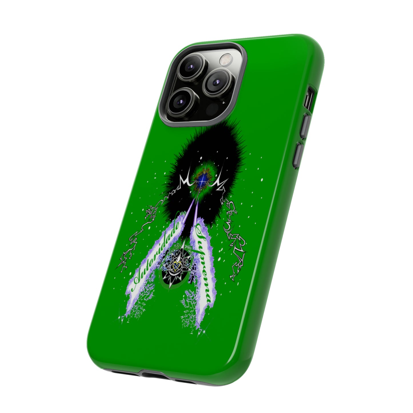 Autoridade Suprema  -Portuguese -Green-Iphone only! Tough Cases