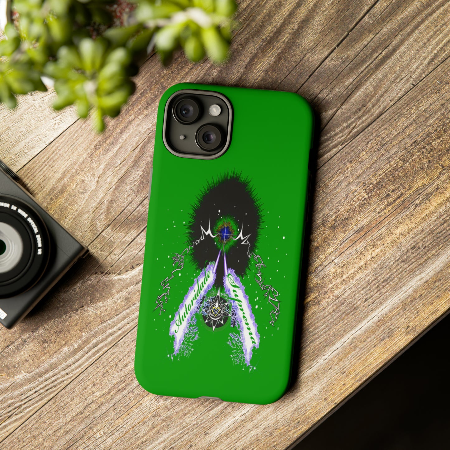 Autoridade Suprema  -Portuguese -Green-Iphone only! Tough Cases