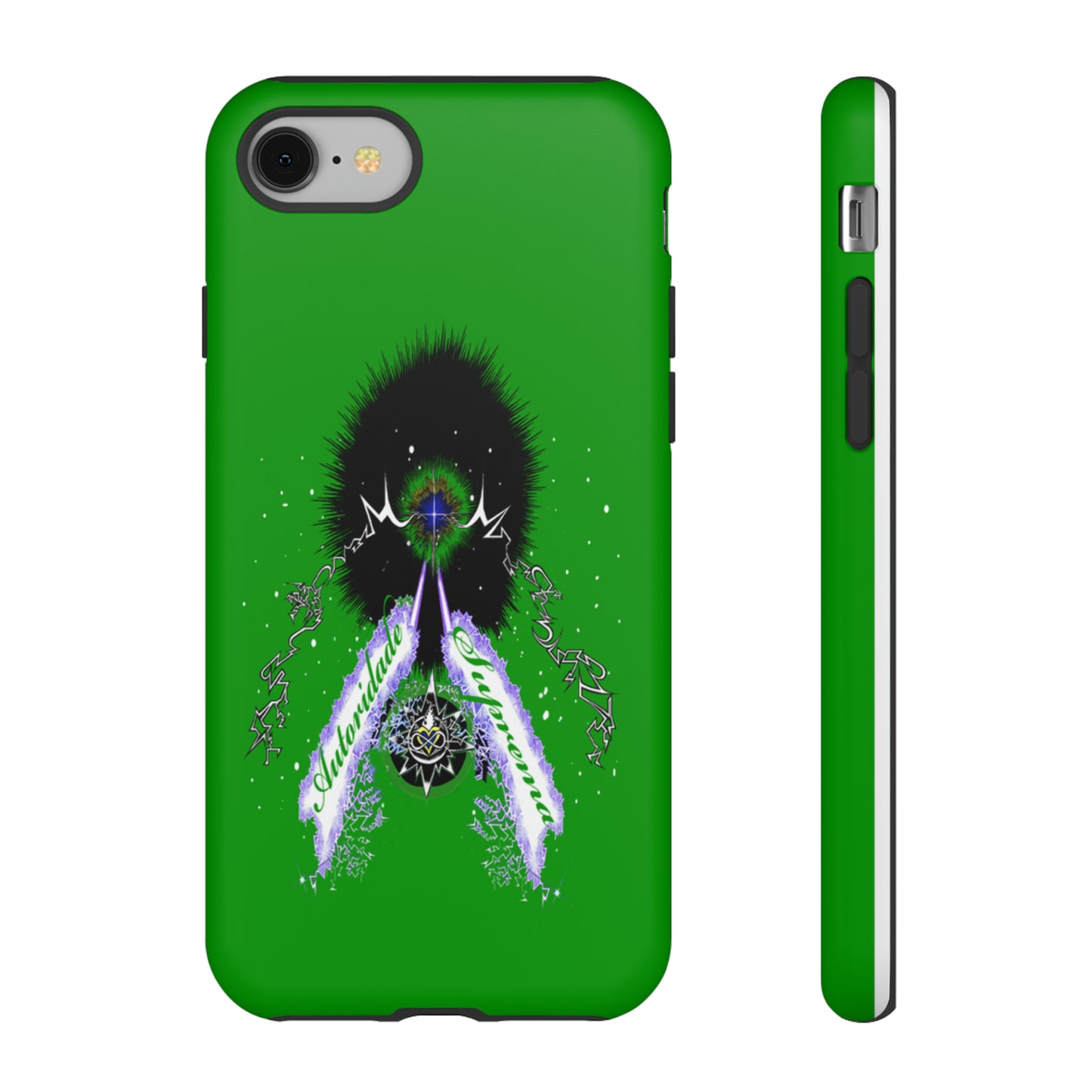 Autoridade Suprema  -Portuguese -Green-Iphone only! Tough Cases