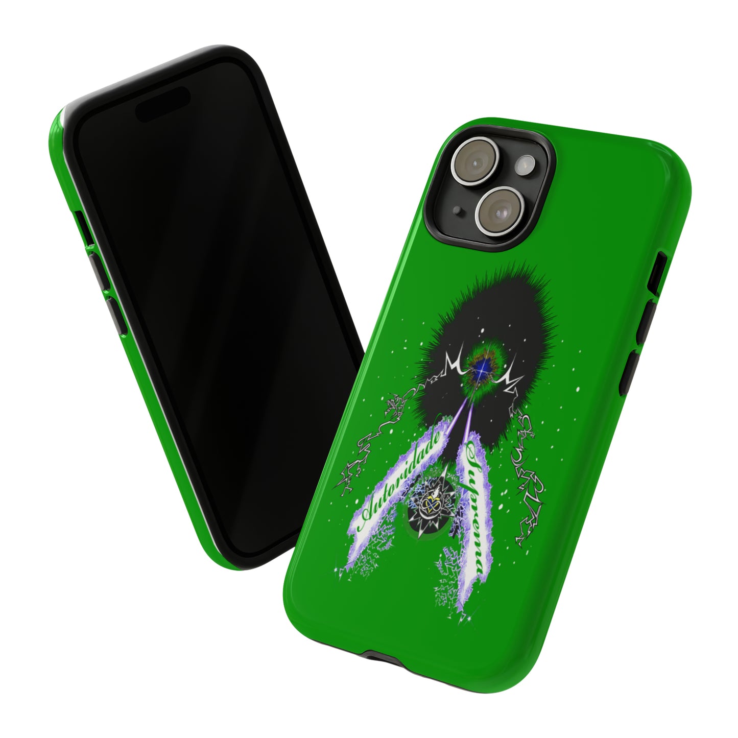 Autoridade Suprema  -Portuguese -Green-Iphone only! Tough Cases