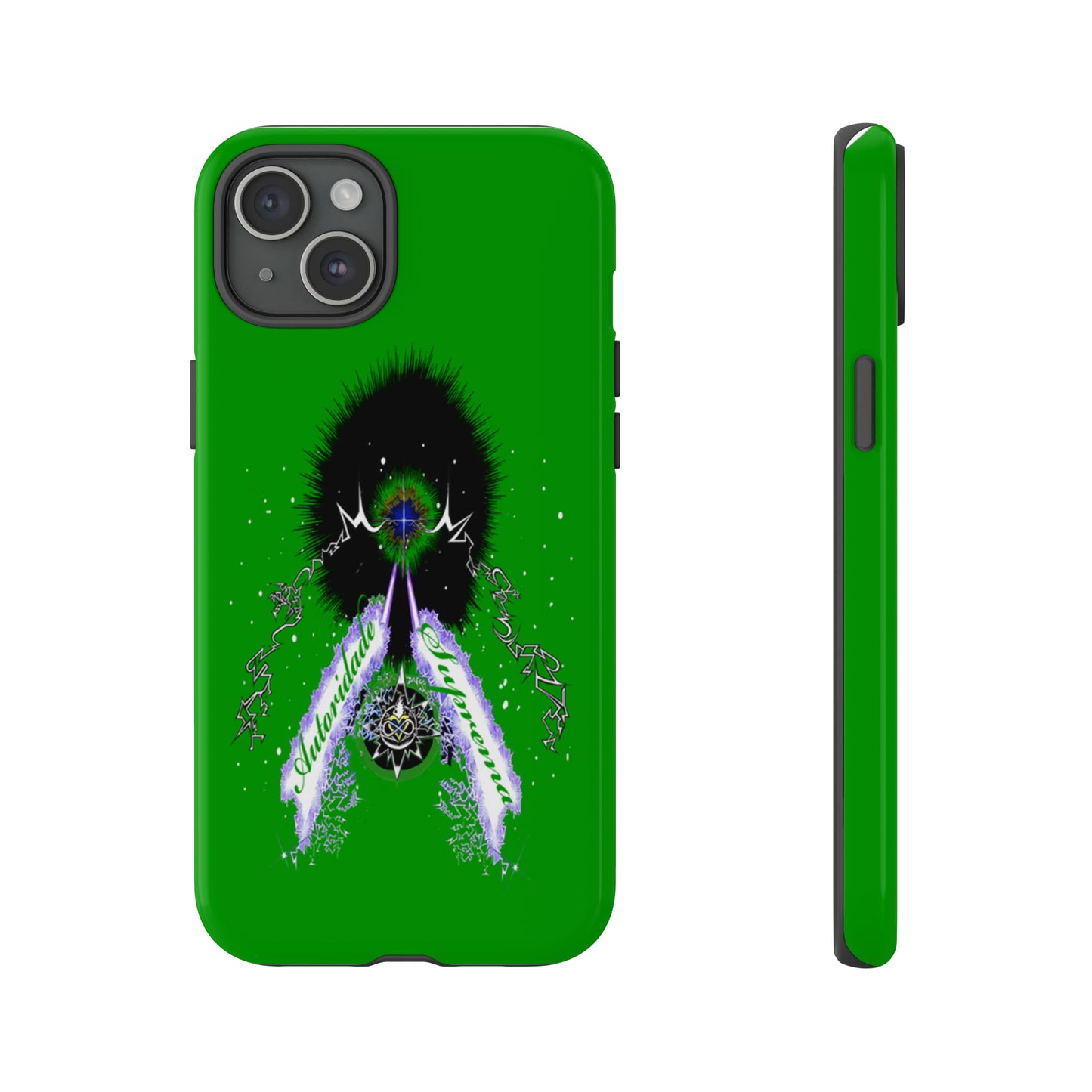 Autoridade Suprema  -Portuguese -Green-Iphone only! Tough Cases