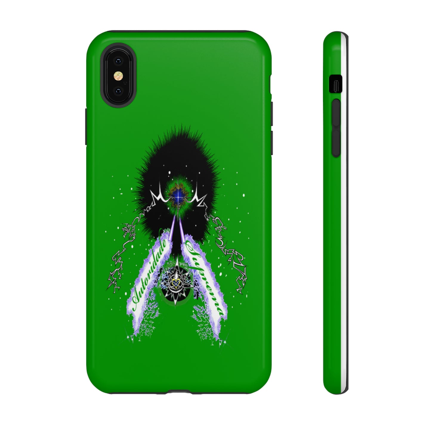 Autoridade Suprema  -Portuguese -Green-Iphone only! Tough Cases