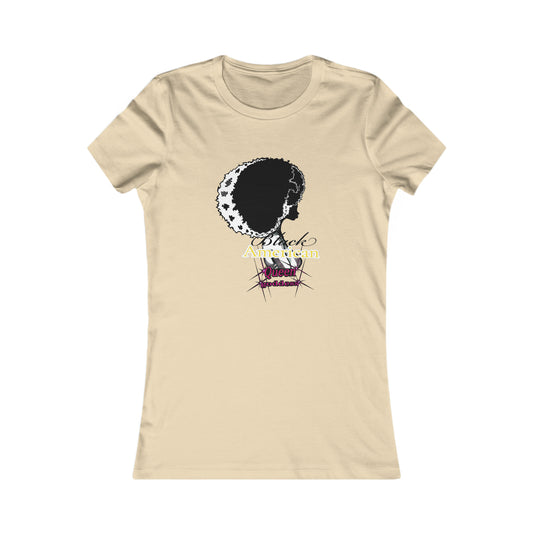 Black American Queen goddess gold -Women's Favorite Tee