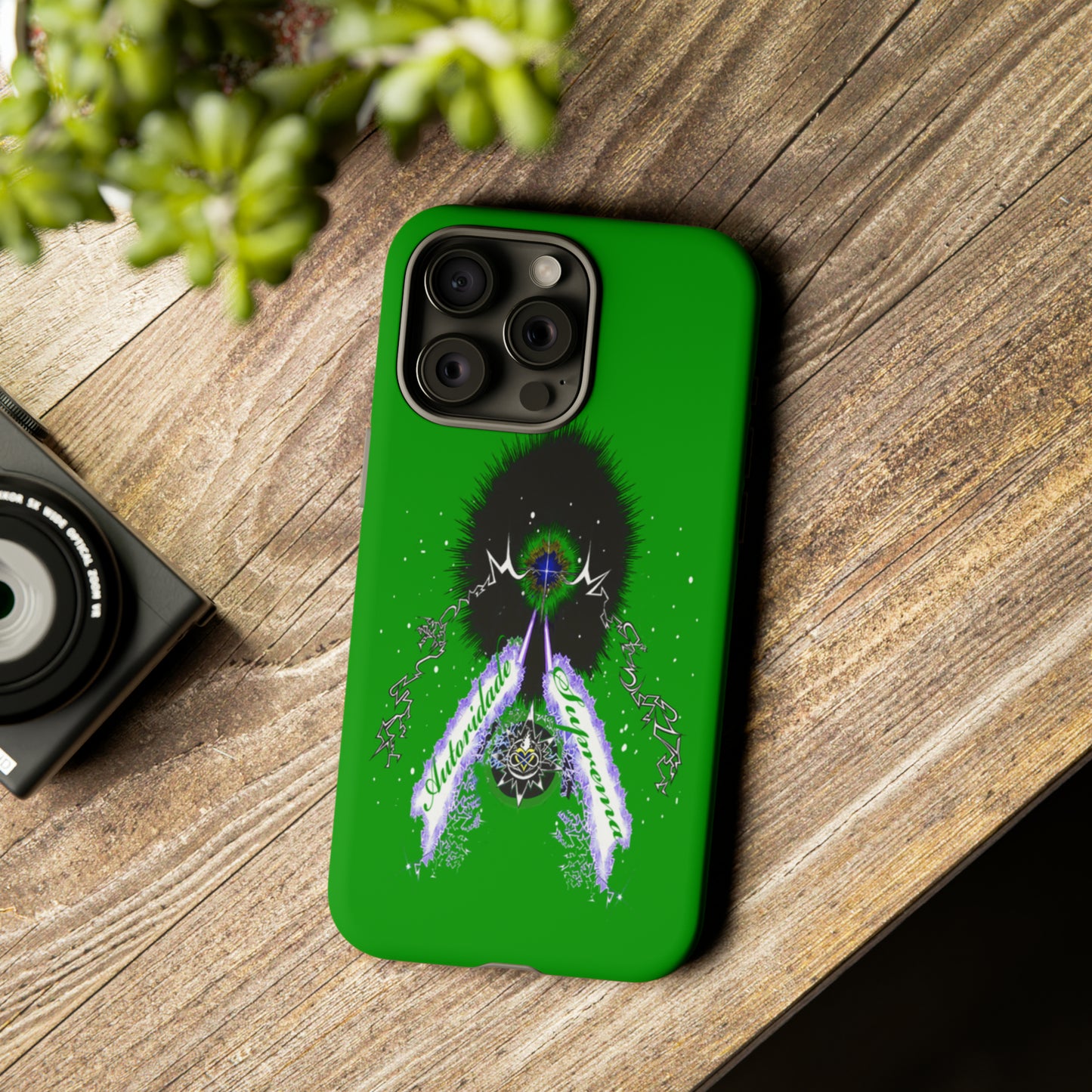 Autoridade Suprema  -Portuguese -Green-Iphone only! Tough Cases