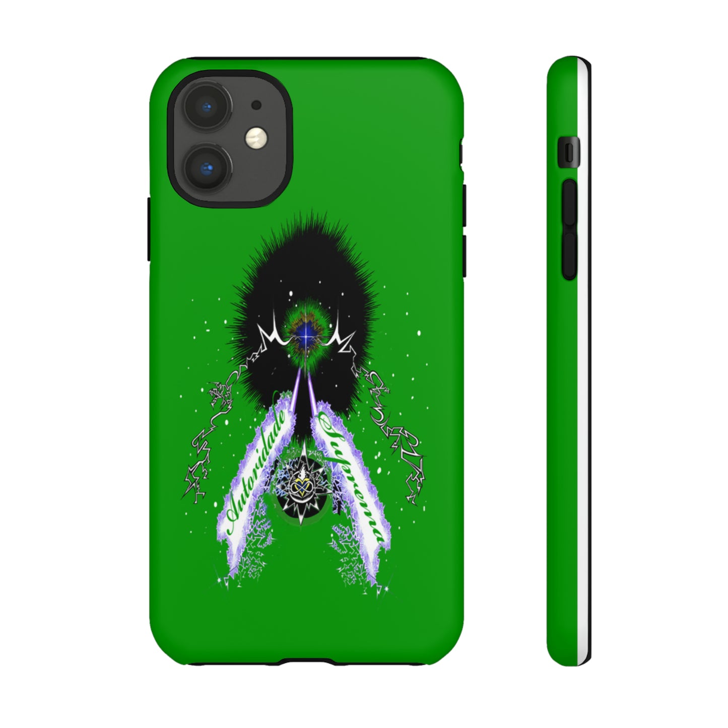 Autoridade Suprema  -Portuguese -Green-Iphone only! Tough Cases