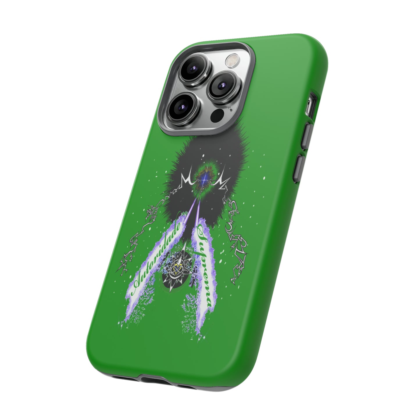 Autoridade Suprema  -Portuguese -Green-Iphone only! Tough Cases