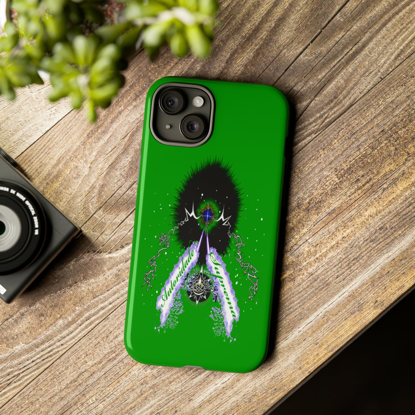 Autoridade Suprema  -Portuguese -Green-Iphone only! Tough Cases