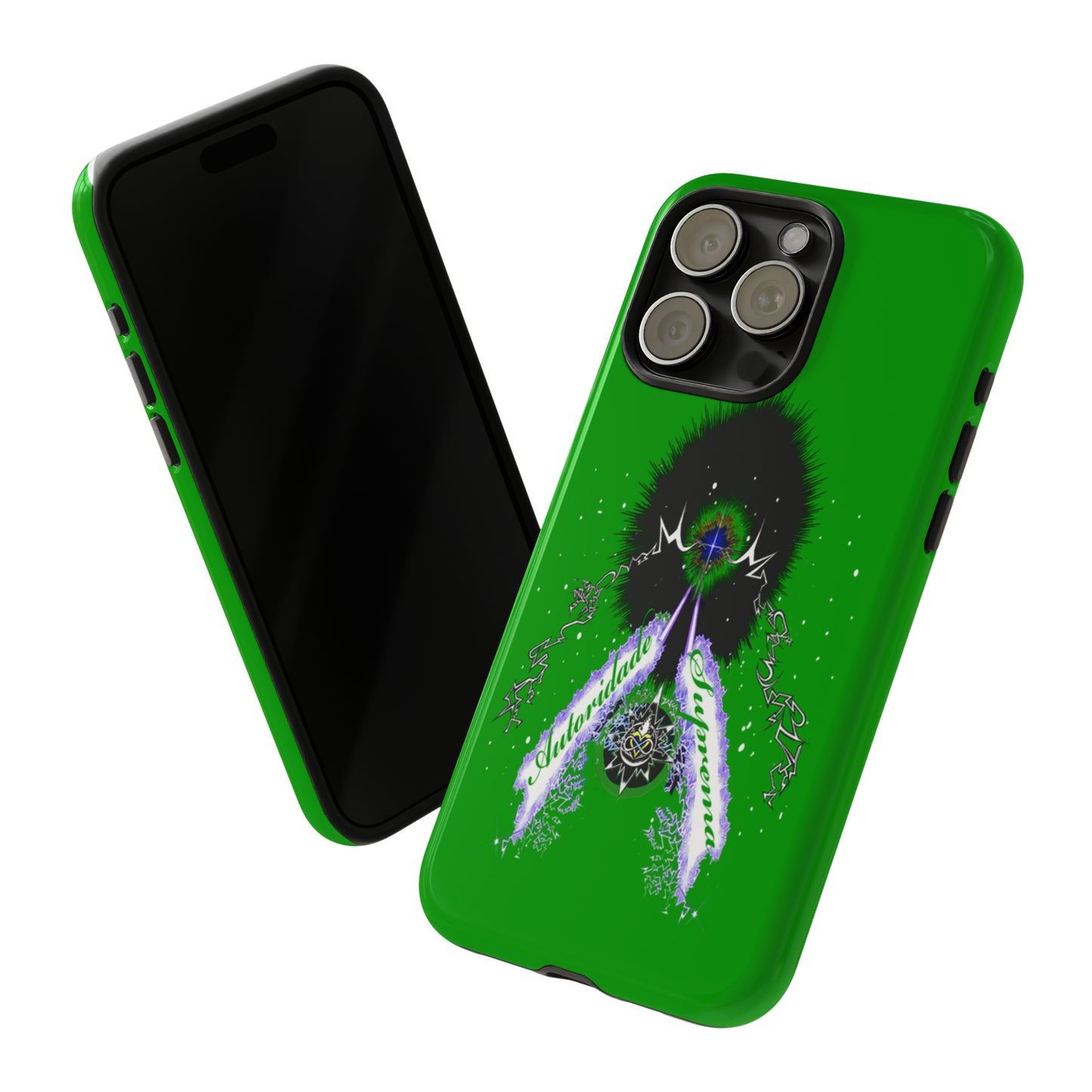 Autoridade Suprema  -Portuguese -Green-Iphone only! Tough Cases