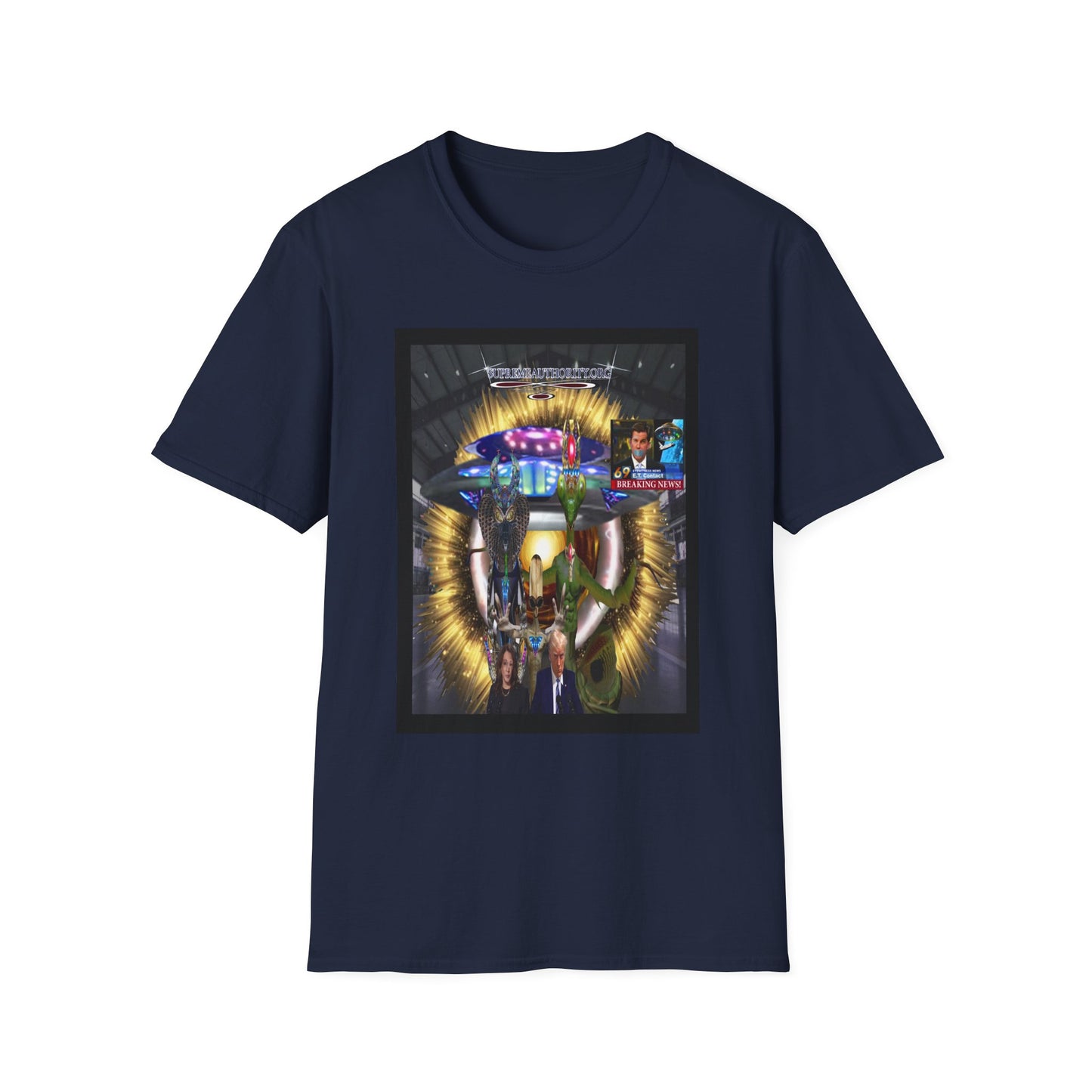 Alien Leaders Dark - Unisex Softstyle T-Shirt