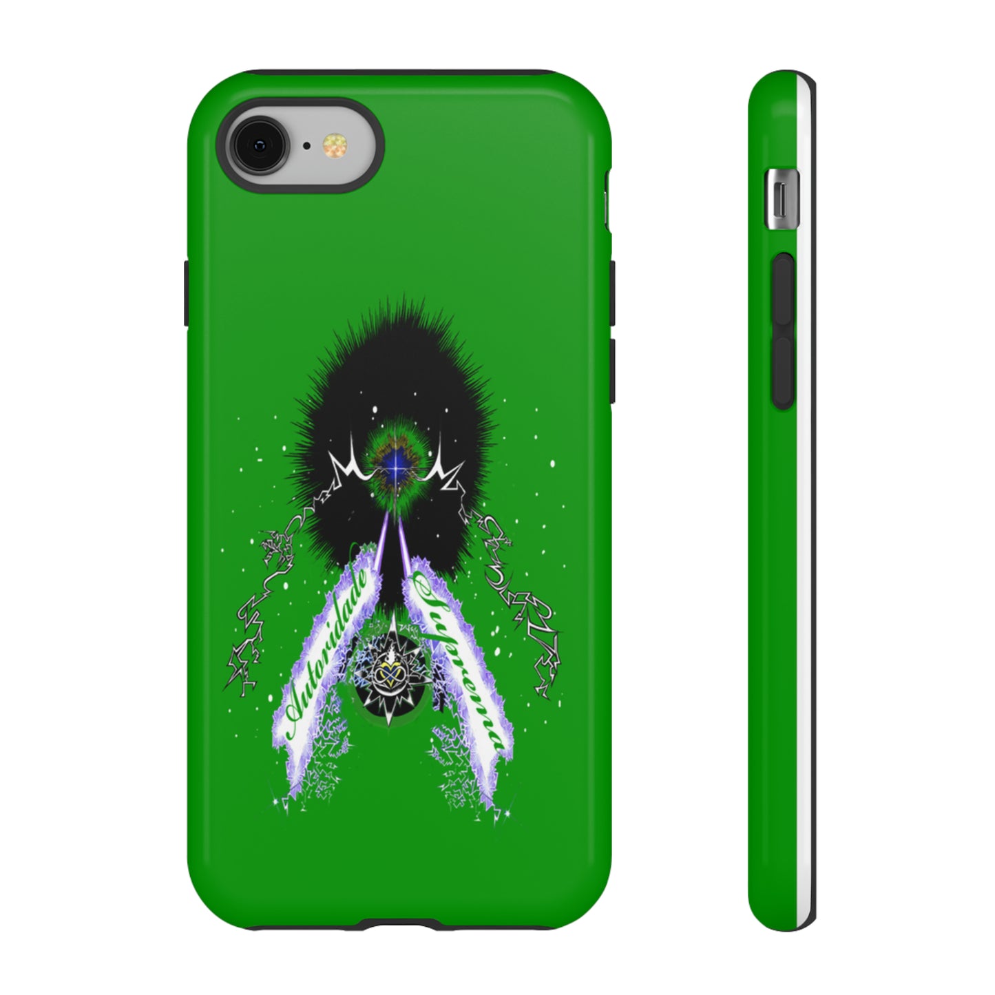 Autoridade Suprema  -Portuguese -Green-Iphone only! Tough Cases