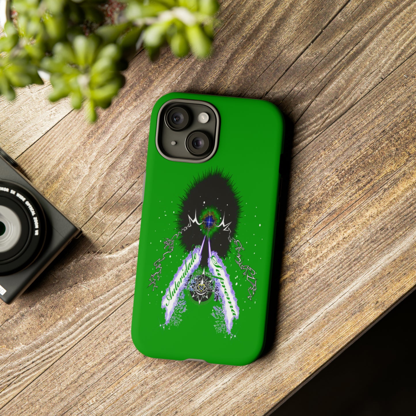 Autoridade Suprema  -Portuguese -Green-Iphone only! Tough Cases