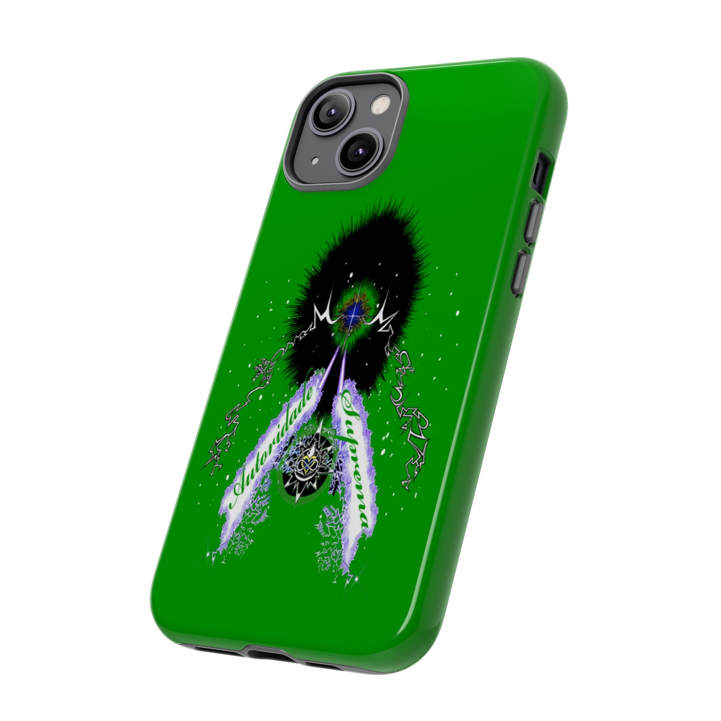 Autoridade Suprema  -Portuguese -Green-Iphone only! Tough Cases