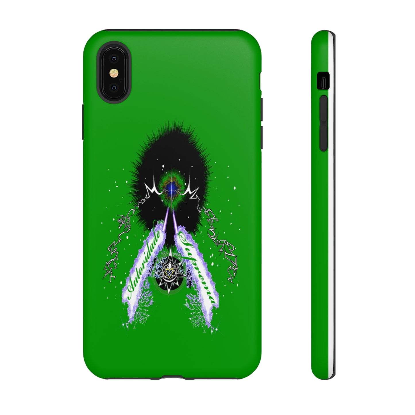 Autoridade Suprema  -Portuguese -Green-Iphone only! Tough Cases