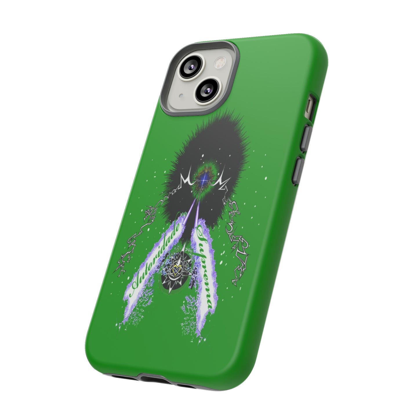 Autoridade Suprema  -Portuguese -Green-Iphone only! Tough Cases