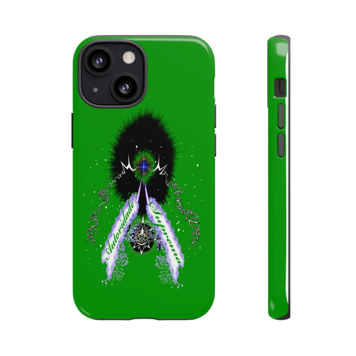 Autoridade Suprema  -Portuguese -Green-Iphone only! Tough Cases